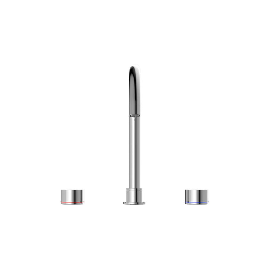 Nero Kara Kitchen Set Chrome Tapware Nero