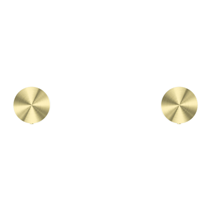 Nero Kara Wall Top Assemblies Brushed Yellow Gold Tapware Nero