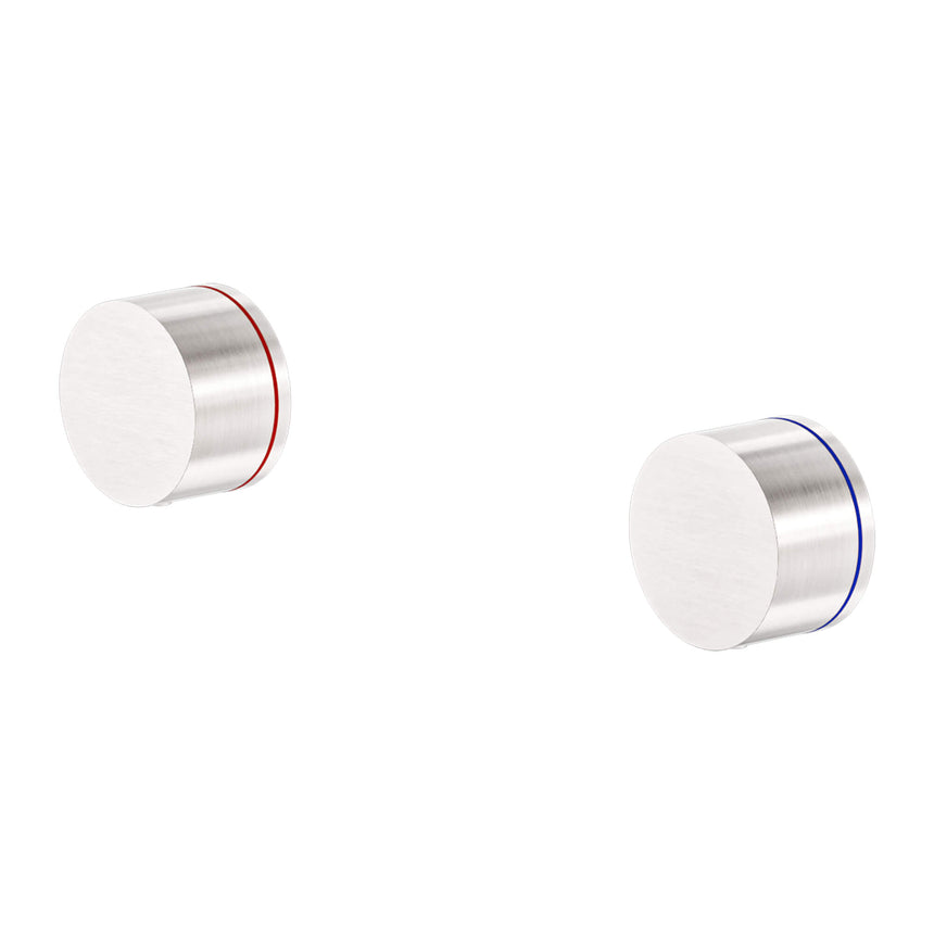 Nero Kara Wall Top Assemblies Brushed Nickel Tapware Nero