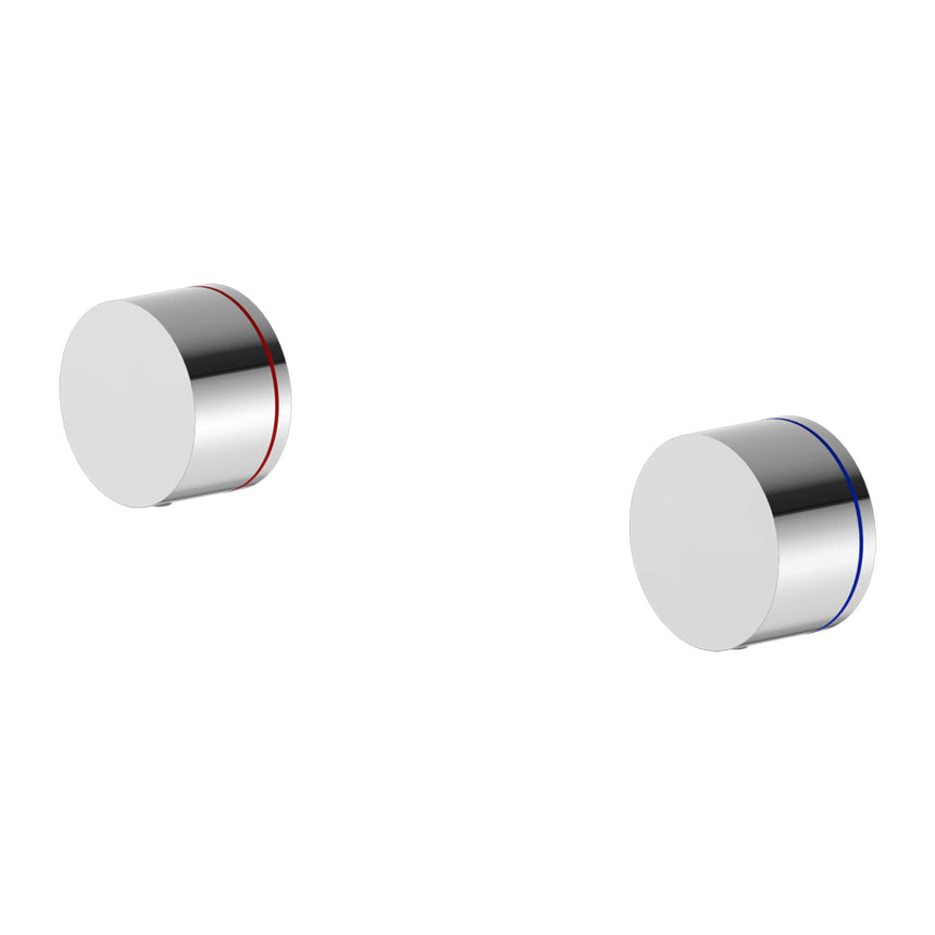Nero Kara Wall Top Assemblies Chrome Tapware Nero
