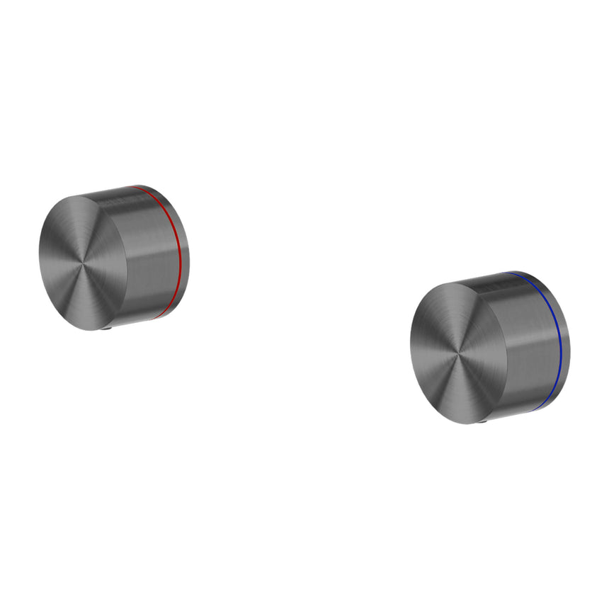 Nero Kara Wall Top Assemblies Gun Metal Tapware Nero