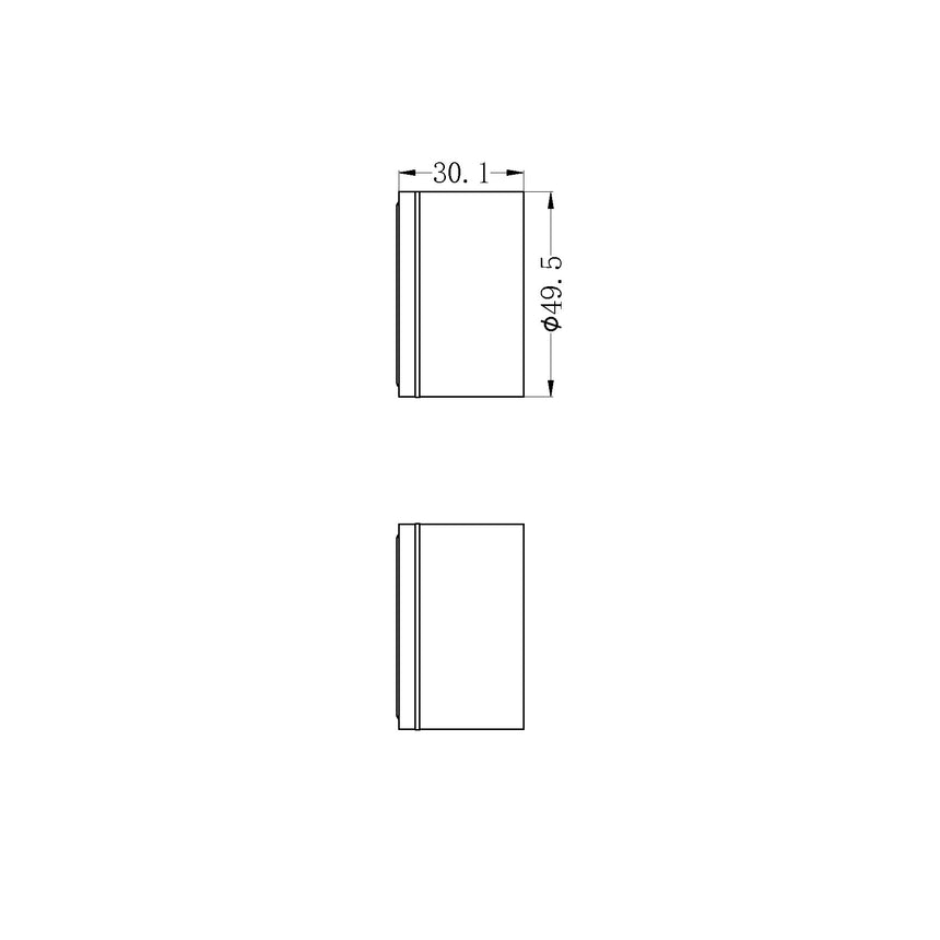Nero Kara Wall Top Assemblies Matte Black Tapware Nero