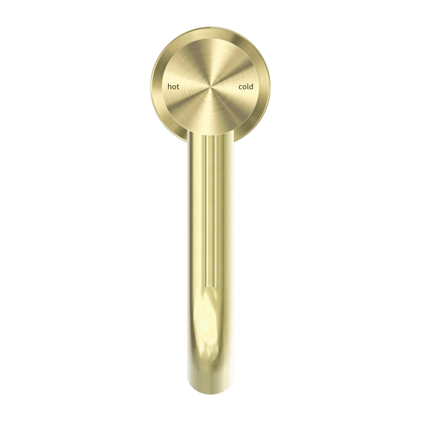 Nero Mecca Basin Mixer Brushed Yellow Gold Tapware Nero