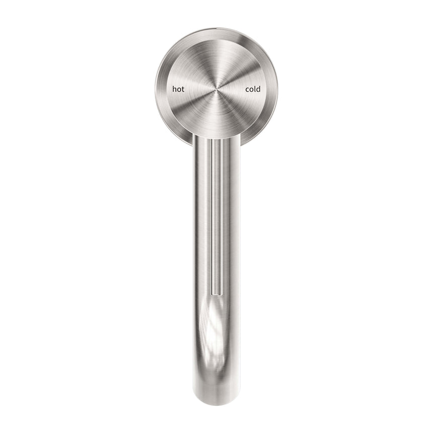 Nero Mecca Basin Mixer Brushed Nickel Tapware Nero