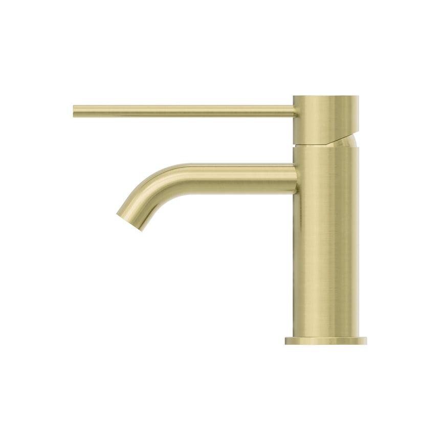 Nero Mecca Care Basin Mixer Brushed Yellow Gold Tapware Nero