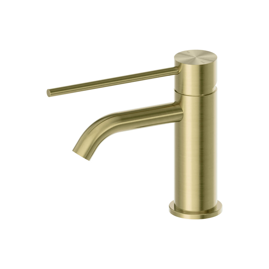 Nero Mecca Care Basin Mixer Brushed Yellow Gold Tapware Nero