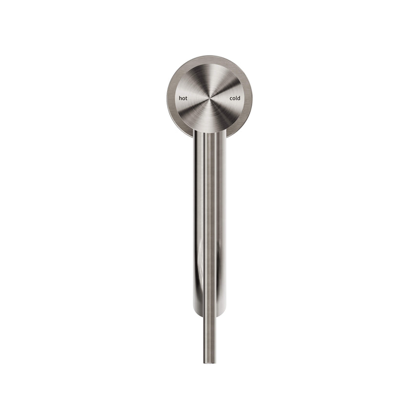 Nero Mecca Care Basin Mixer Brushed Nickel Tapware Nero