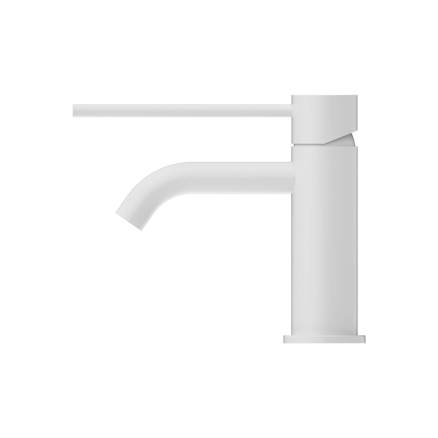 Nero Mecca Care Basin Mixer Matte White Tapware Nero