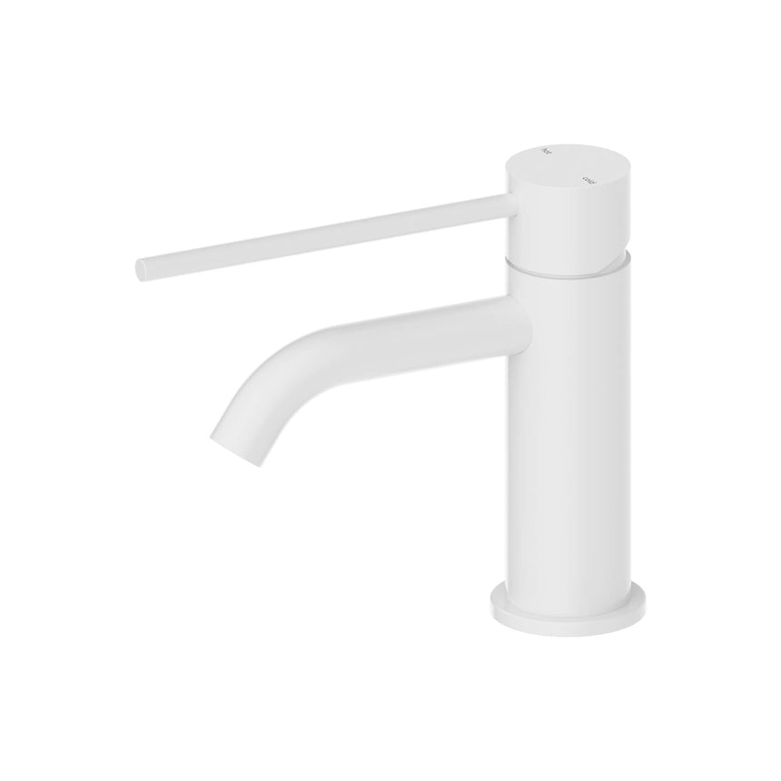 Nero Mecca Care Basin Mixer Matte White Tapware Nero