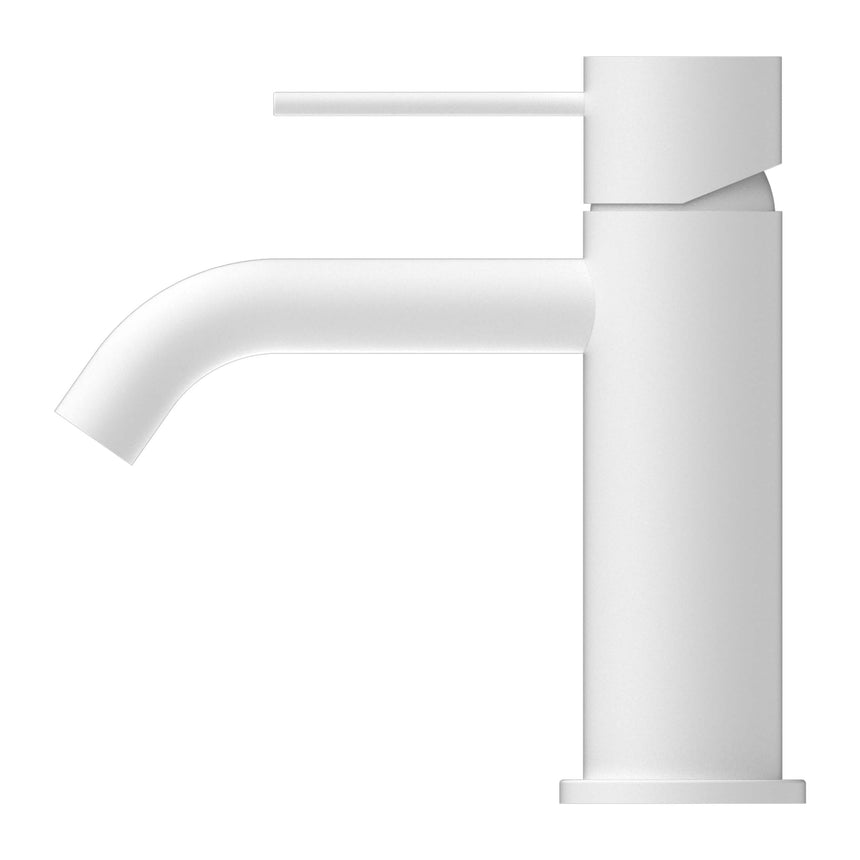 Nero Mecca Basin Mixer Matte White Tapware Nero