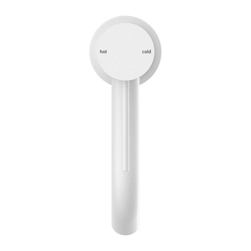 Nero Mecca Basin Mixer Matte White Tapware Nero