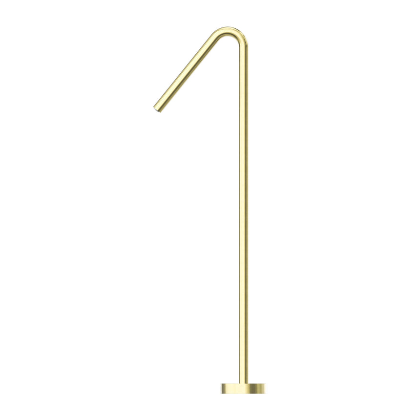 Nero Mecca Floor Standing Bath Spout Only Brushed Yellow Gold Shower Nero