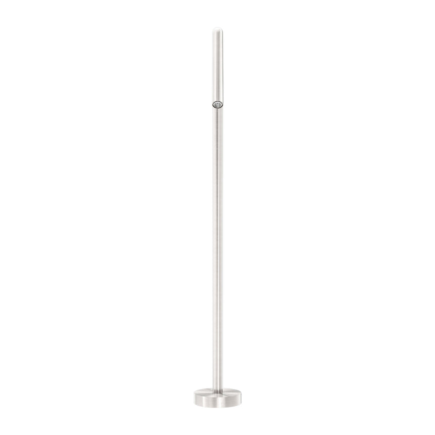 Nero Mecca Floor Standing Bath Spout Only Brushed Nickel Shower Nero