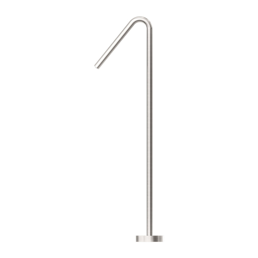 Nero Mecca Floor Standing Bath Spout Only Brushed Nickel Shower Nero