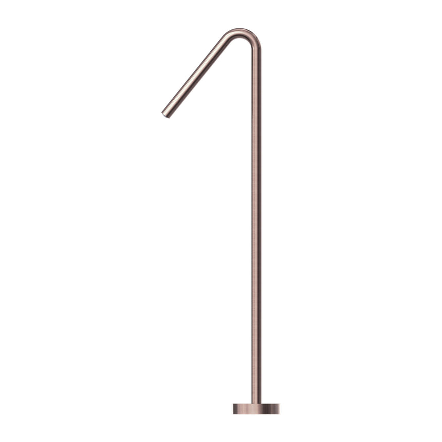 Nero Mecca Floor Standing Bath Spout Only Brushed Bronze Shower Nero