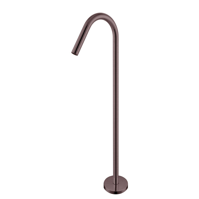 Nero Mecca Floor Standing Bath Spout Only Brushed Bronze Shower Nero