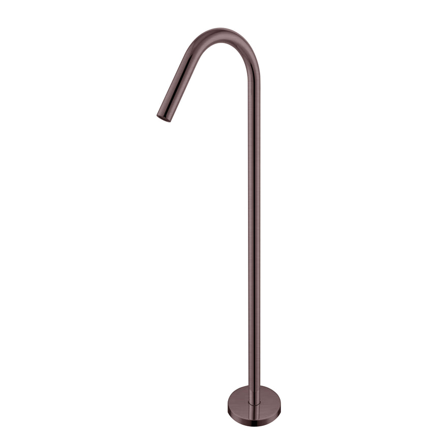 Nero Mecca Floor Standing Bath Spout Only Brushed Bronze Shower Nero