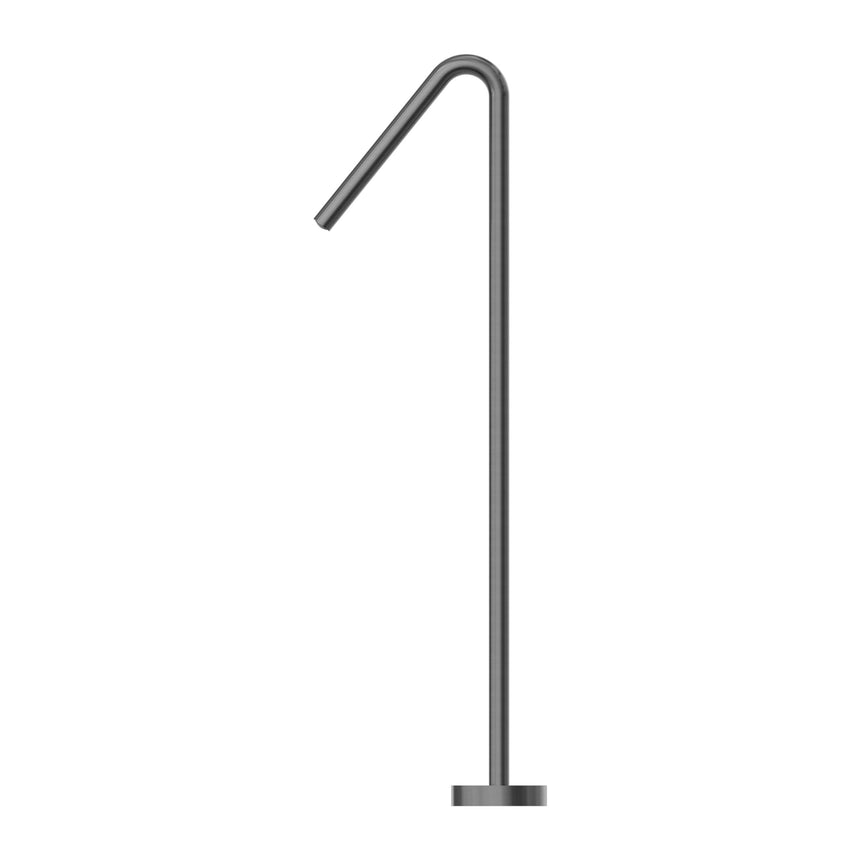 Nero Mecca Floor Standing Bath Spout Only Gun Metal Shower Nero