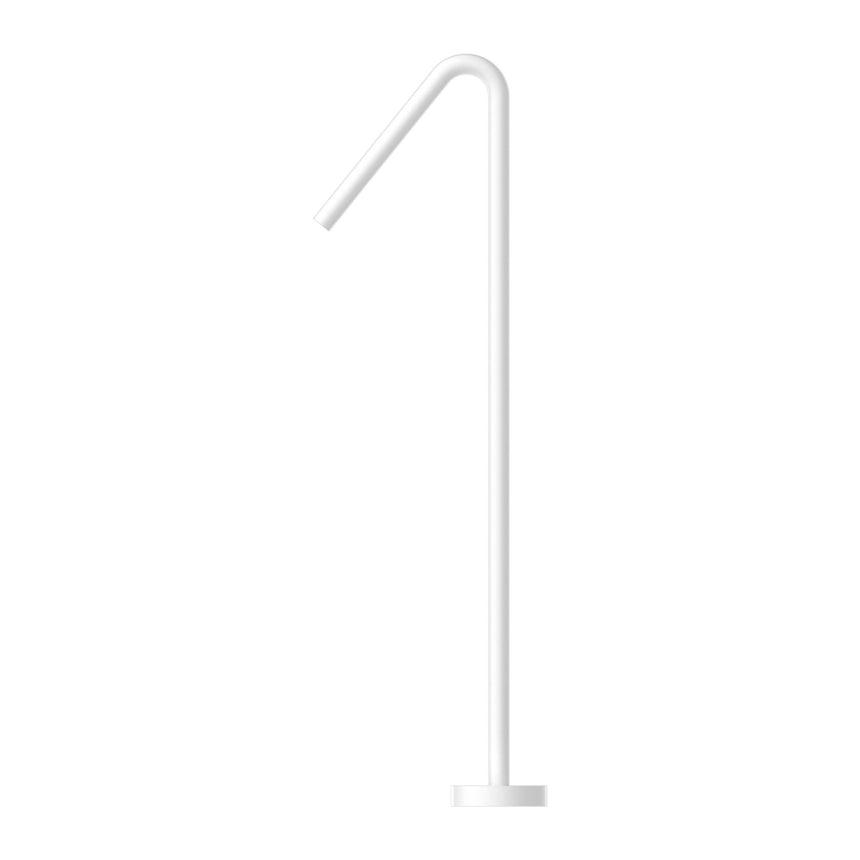 Nero Mecca Floor Standing Bath Spout Only Matte White Shower Nero