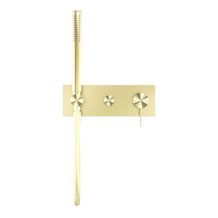 Nero Mecca Shower Mixer Divertor Systerm Brushed Gold Shower Nero