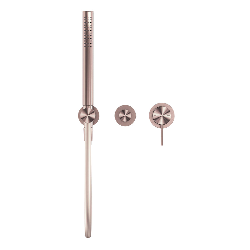 Nero Mecca Shower Mixer Divertor Systerm Separate Back Plate Brushed Bronze Shower Nero