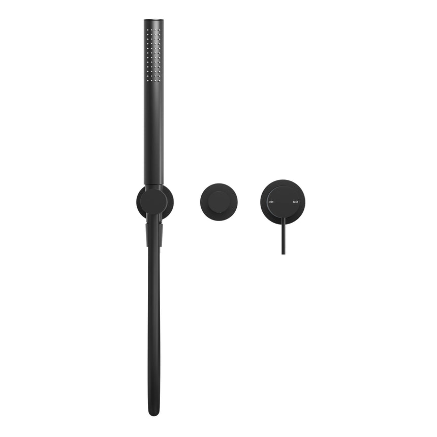 Nero Mecca Shower Mixer Divertor Systerm Separate Back Plate Matte Black Shower Nero
