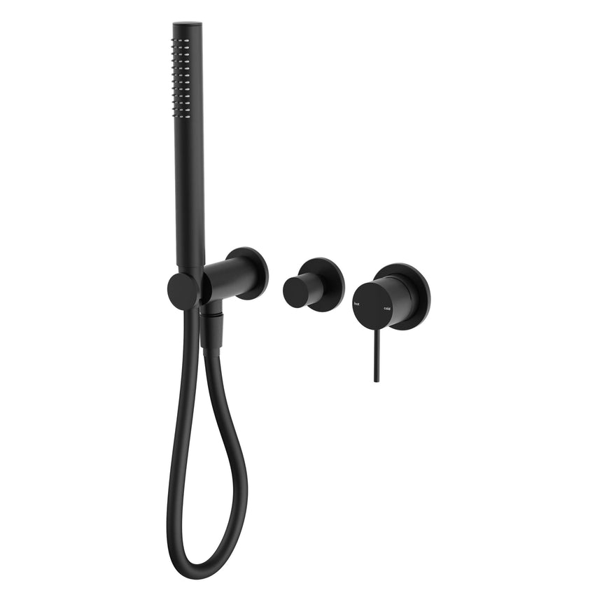 Nero Mecca Shower Mixer Divertor Systerm Separate Back Plate Matte Black Shower Nero