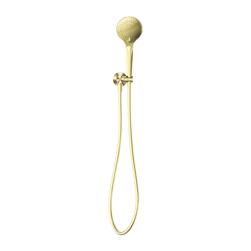 Nero Mecca Hand Hold Shower With Air Shower Brushed Yellow Gold Shower Nero