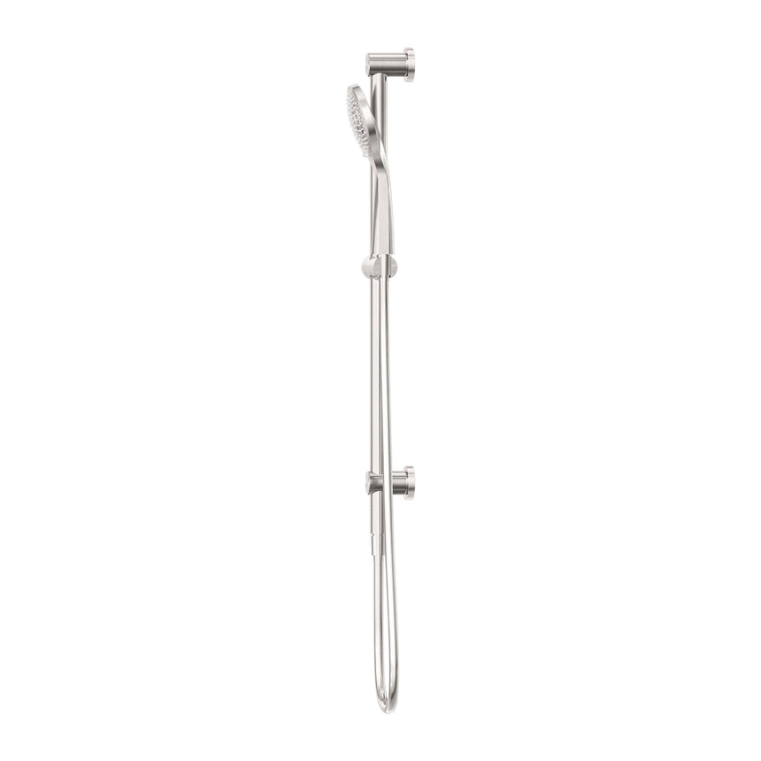 Nero Mecca Rail Shower With Air Shower Brushed Nickel Shower Nero