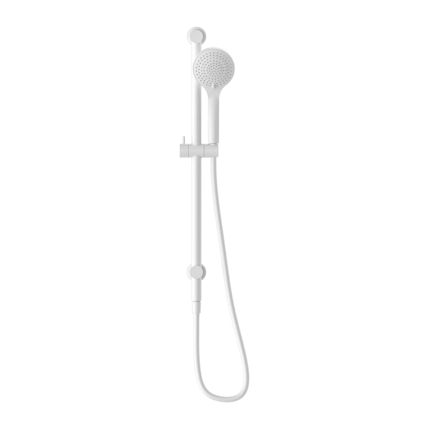 Nero Mecca Rail Shower With Air Shower Matte White Shower Nero