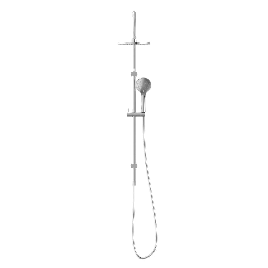 Nero Mecca Twin Shower With Air Shower Chrome Shower Nero