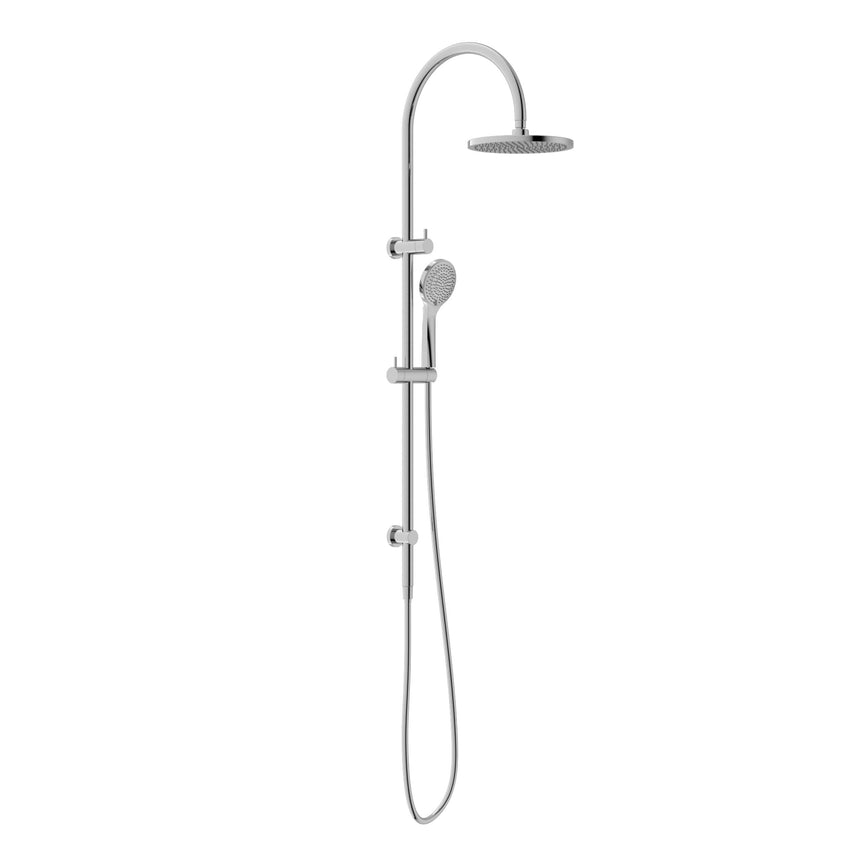 Nero Mecca Twin Shower With Air Shower Chrome Shower Nero