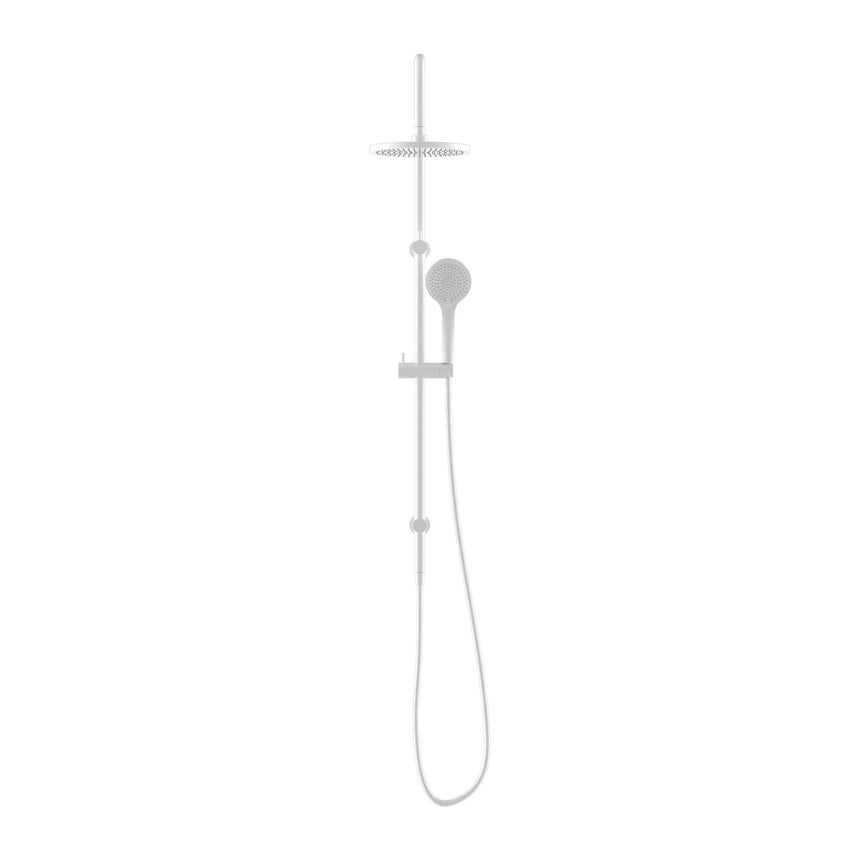 Nero Mecca Twin Shower With Air Shower Matte White Shower Nero