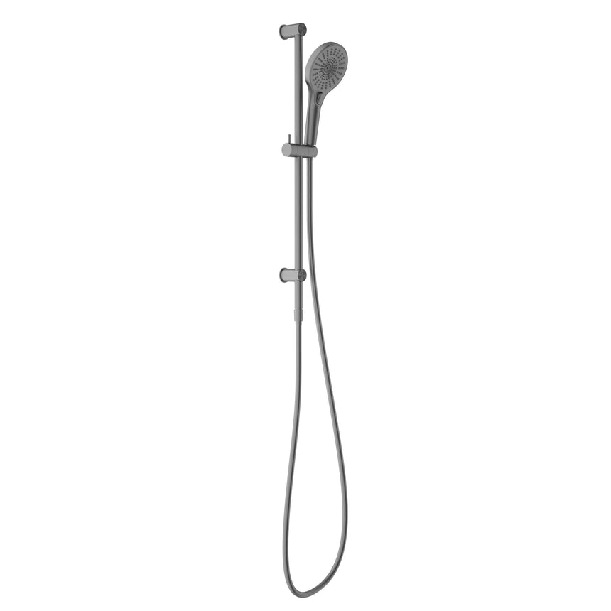Nero Mecca Rail Shower With Shower Gun Metal Shower Nero