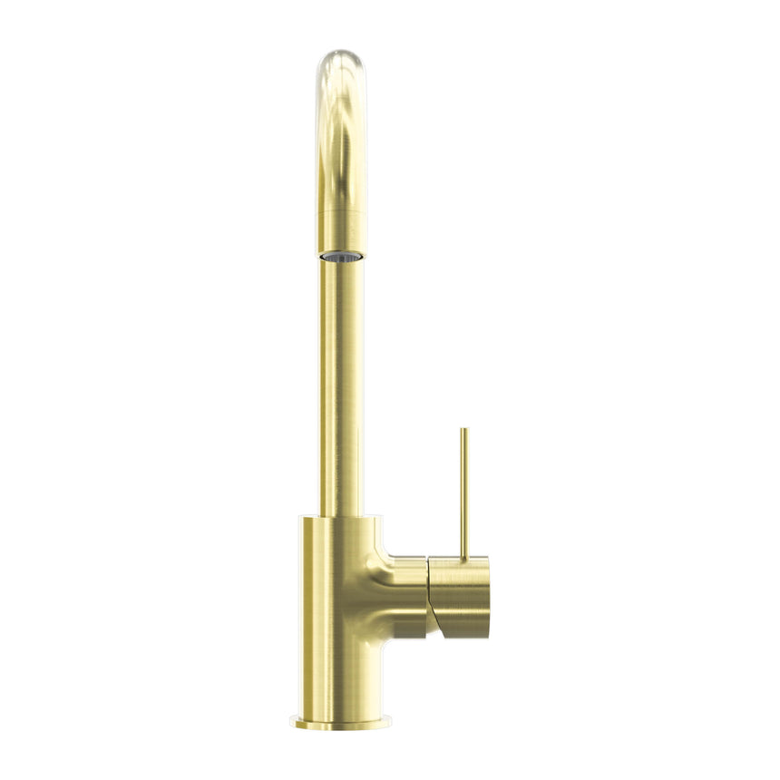 Nero Mecca Kitchen Mixer Brushed Yellow Gold Tapware Nero