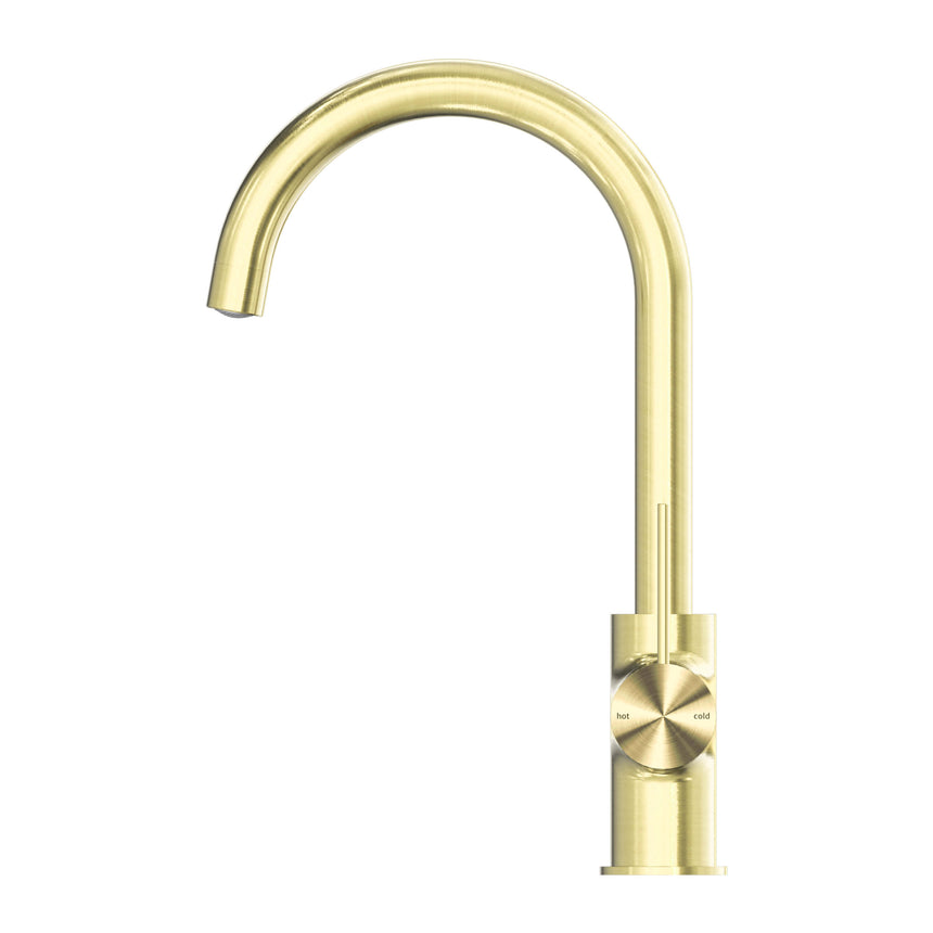 Nero Mecca Kitchen Mixer Brushed Yellow Gold Tapware Nero