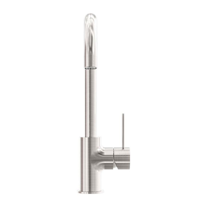 Nero Mecca Kitchen Mixer Brushed Nickel Tapware Nero