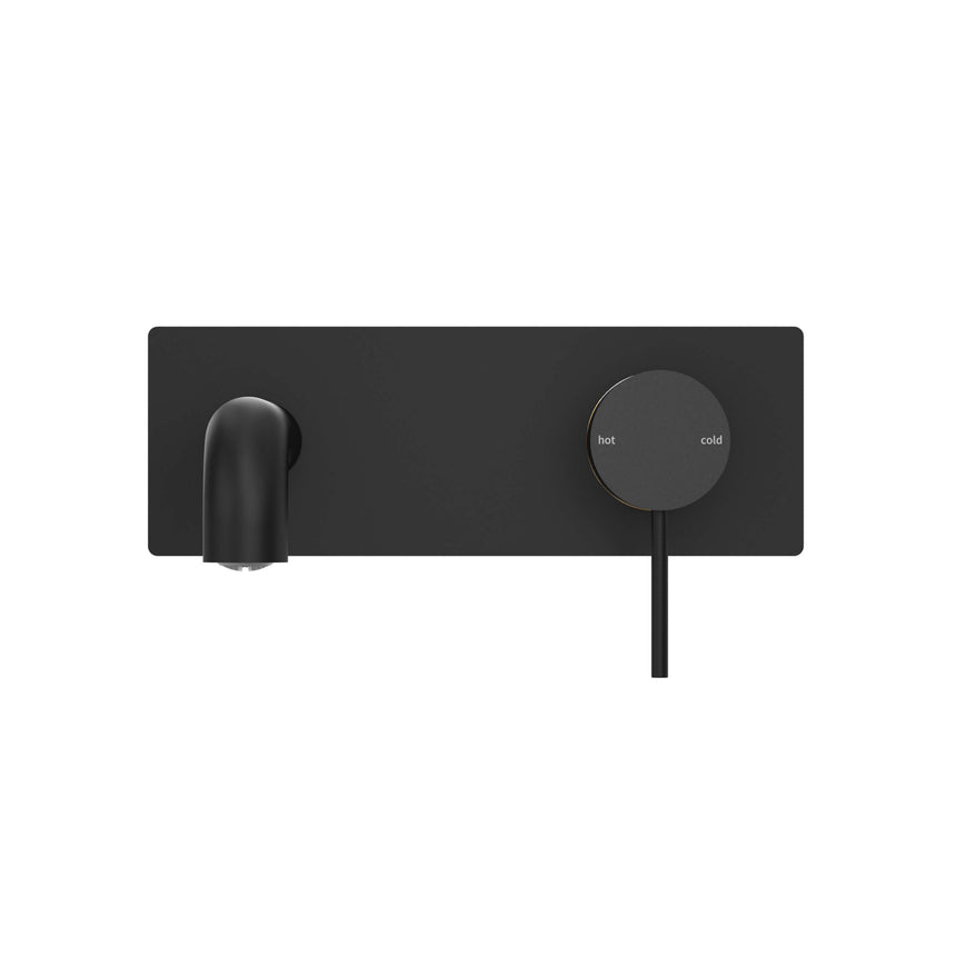 Nero Mecca Wall Basin/Bath Mixer 160mm Matte Black Tapware Nero