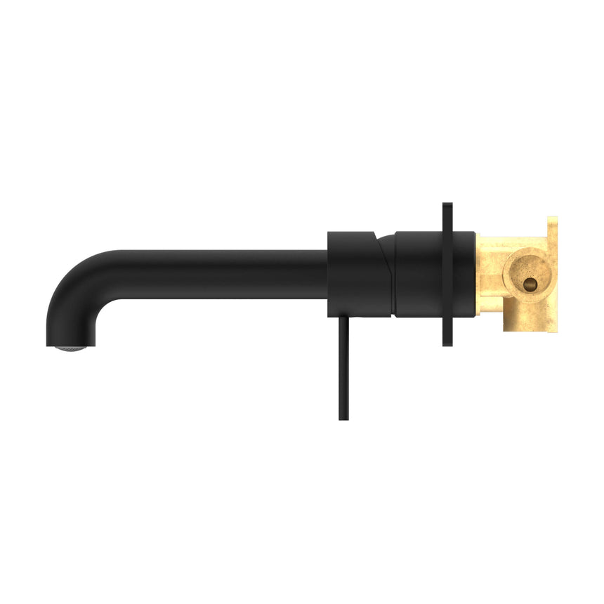 Nero Mecca Wall Basin/Bath Mixer 160mm Matte Black Tapware Nero