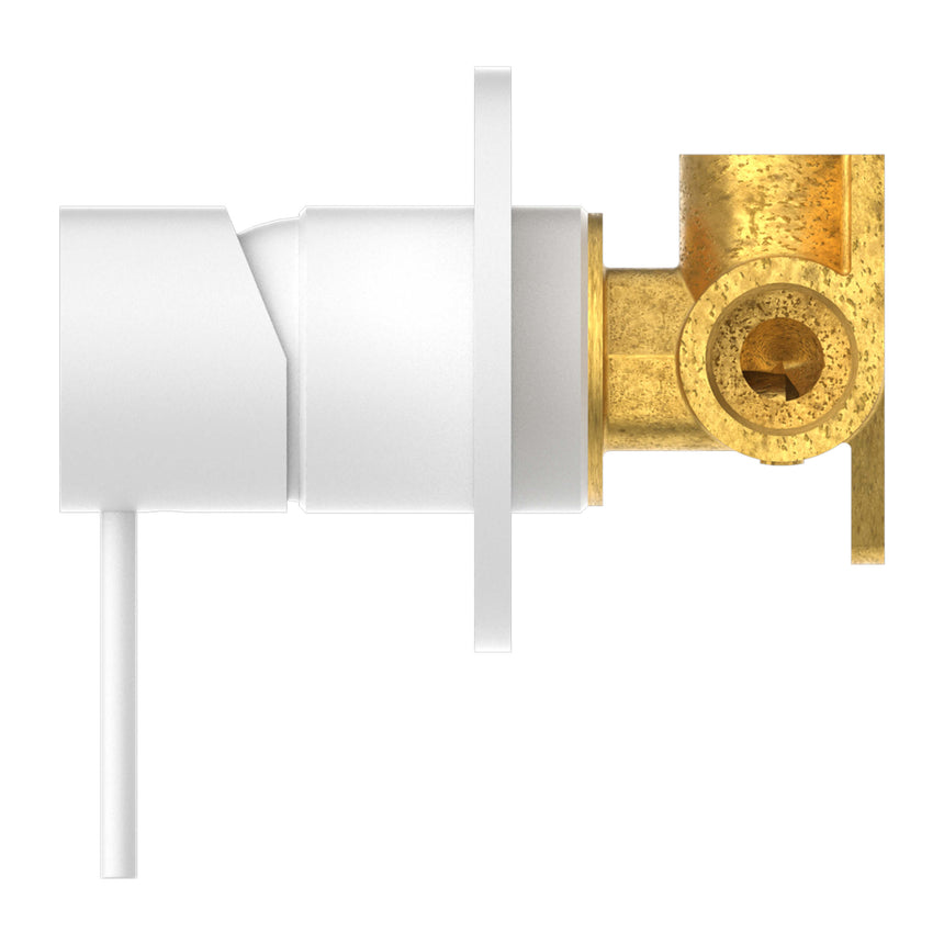 Nero Mecca Shower Mixer Matte White Shower Nero