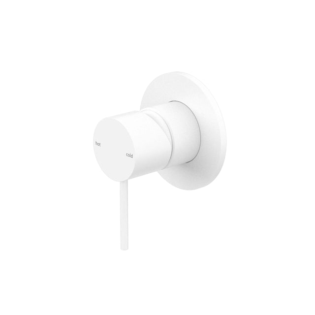 Nero Mecca Shower Mixer Matte White Shower Nero