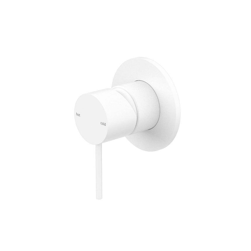 Nero Mecca Shower Mixer Matte White Shower Nero