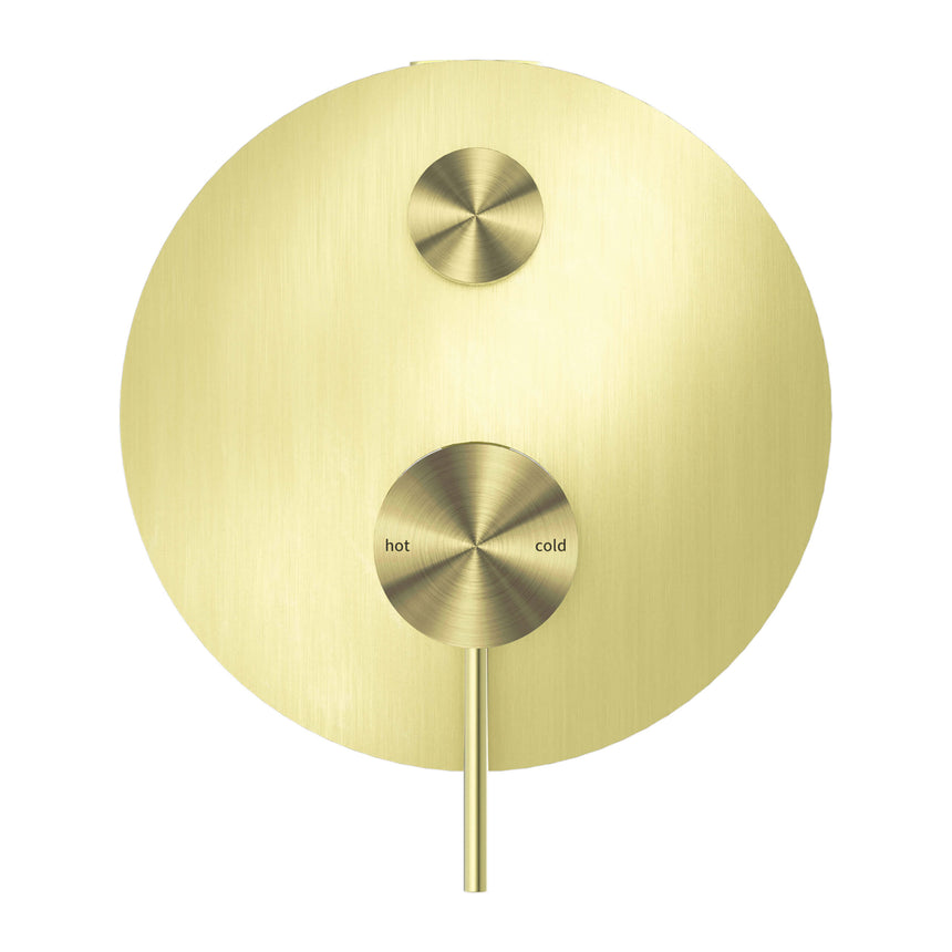 Nero Mecca Shower Mixer With Divertor Brushed Gold Shower Nero