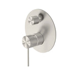 Nero Mecca Shower Mixer With Divertor Brushed Nickel