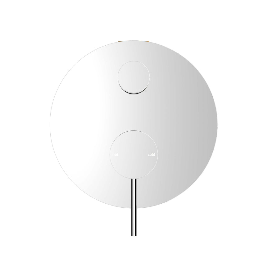 Nero Mecca Shower Mixer With Divertor Chrome Shower Nero