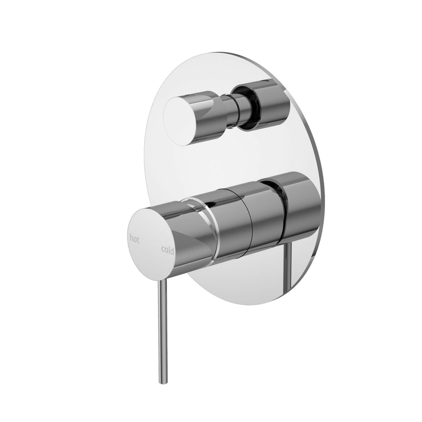 Nero Mecca Shower Mixer With Divertor Chrome Shower Nero