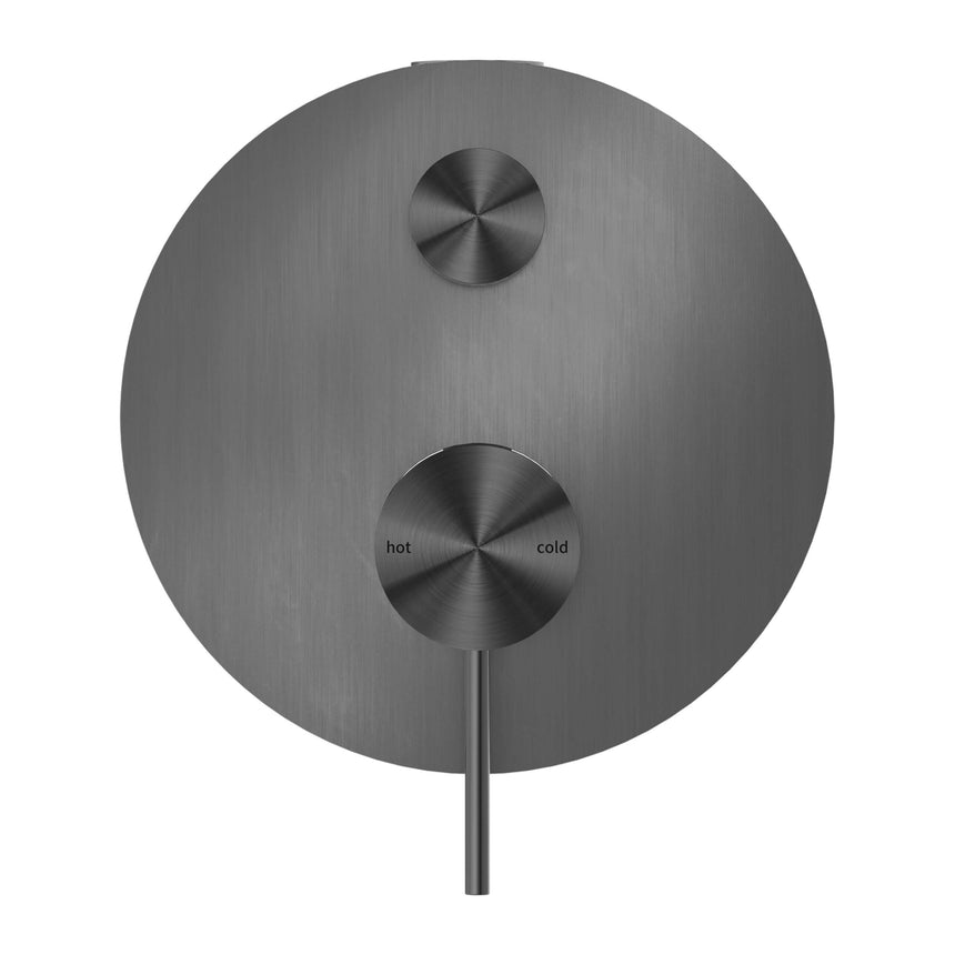 Nero Mecca Shower Mixer With Divertor Gun Metal Shower Nero