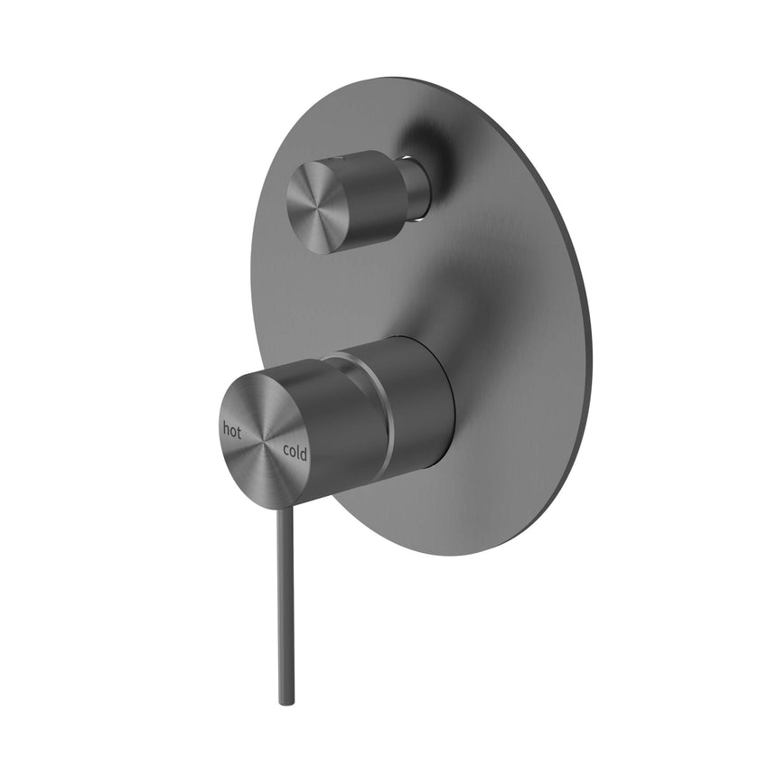 Nero Mecca Shower Mixer With Divertor Gun Metal Shower Nero