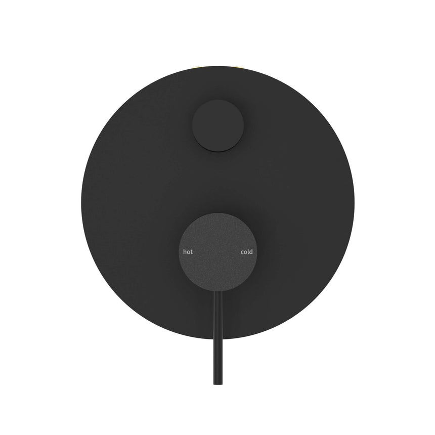 Nero Mecca Shower Mixer With Divertor Matte Black Shower Nero
