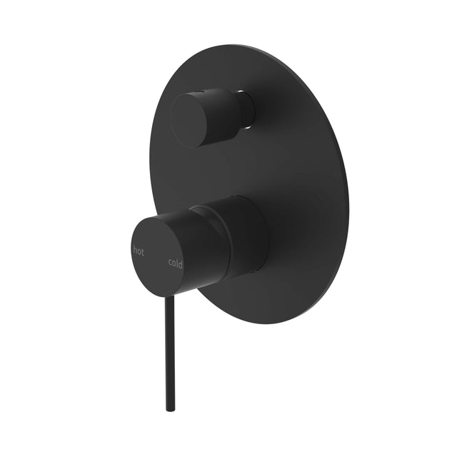 Nero Mecca Shower Mixer With Divertor Matte Black Shower Nero
